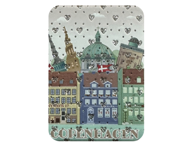 Magnet, Rhinestone Copenhagen Nyhavn