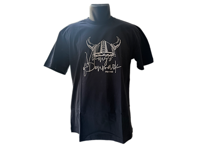 T-Shirt, Vikingehjelm Danmark Navy